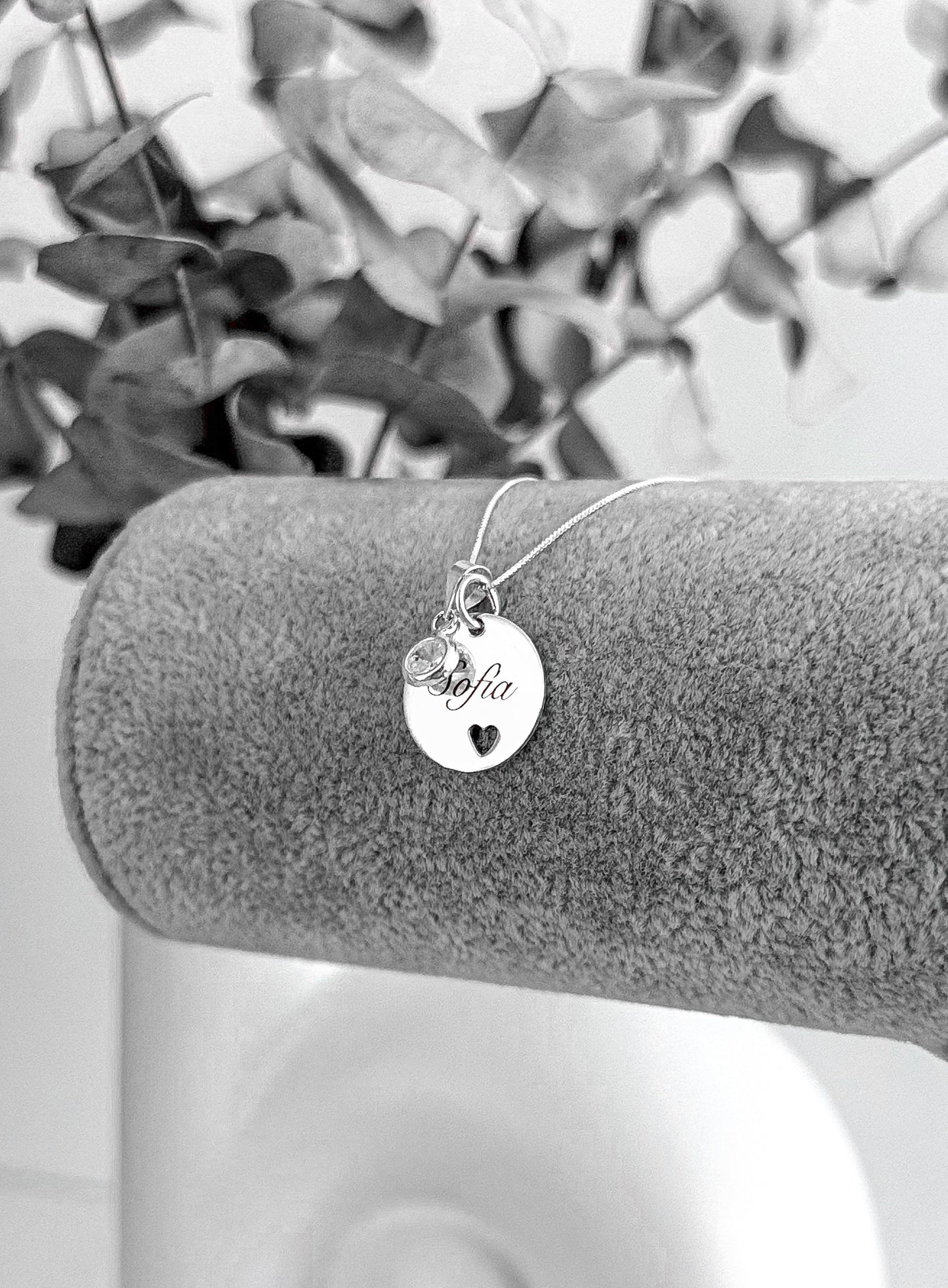 Cadena Personalizada Corazón Calado