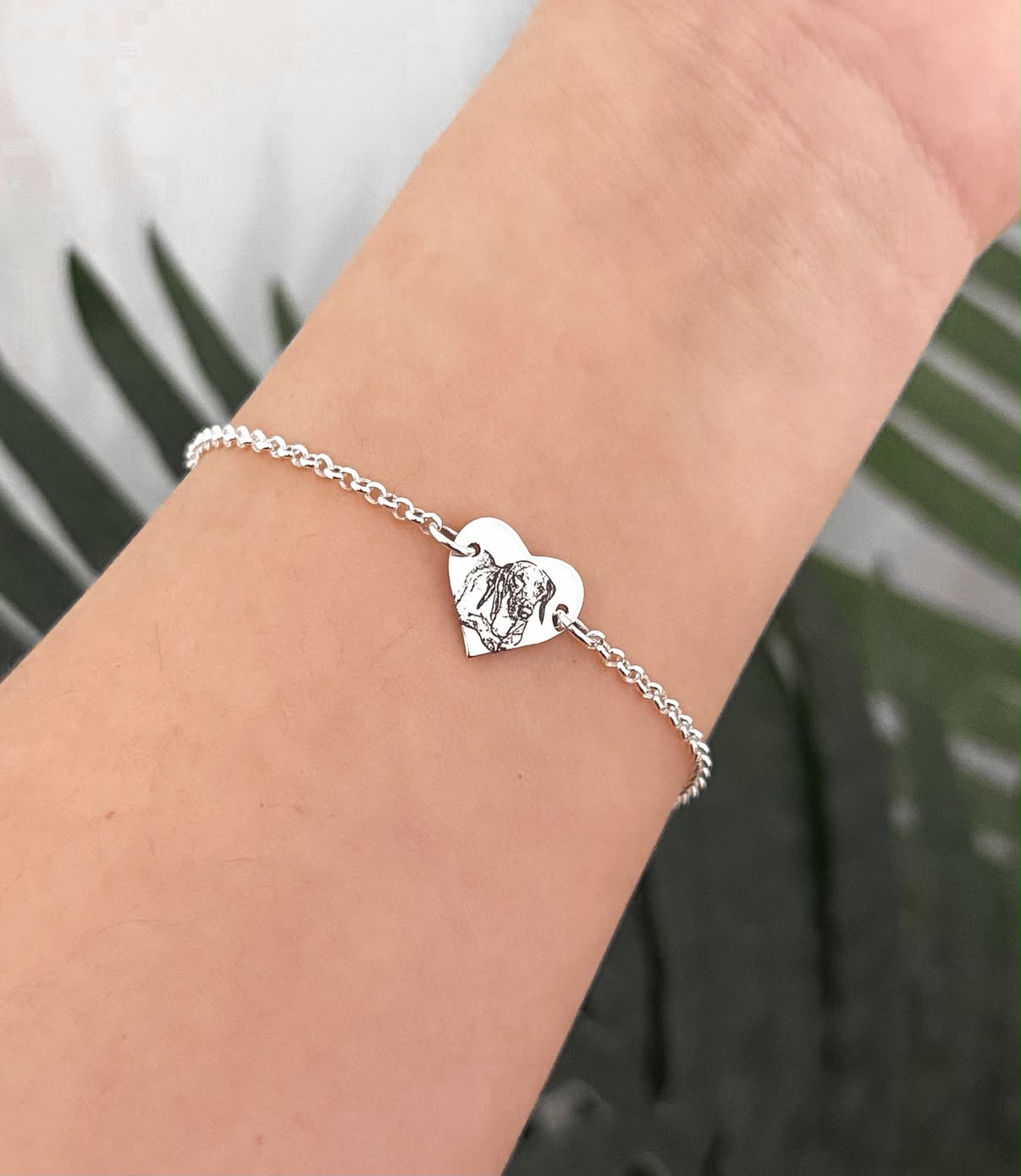 Pulsera Fotograbado Corazón