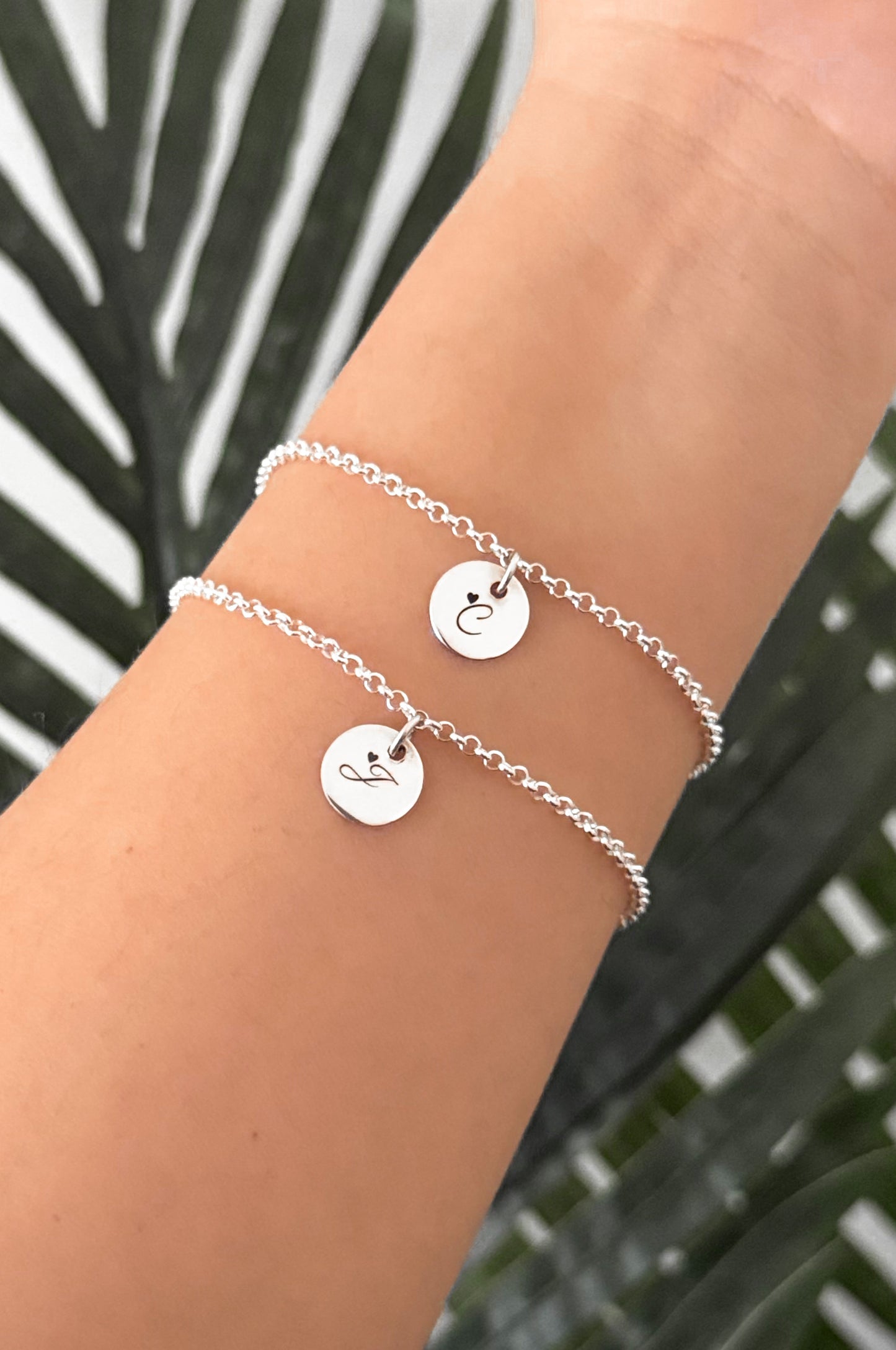 Pack Pulseras Pareja Dije Circular