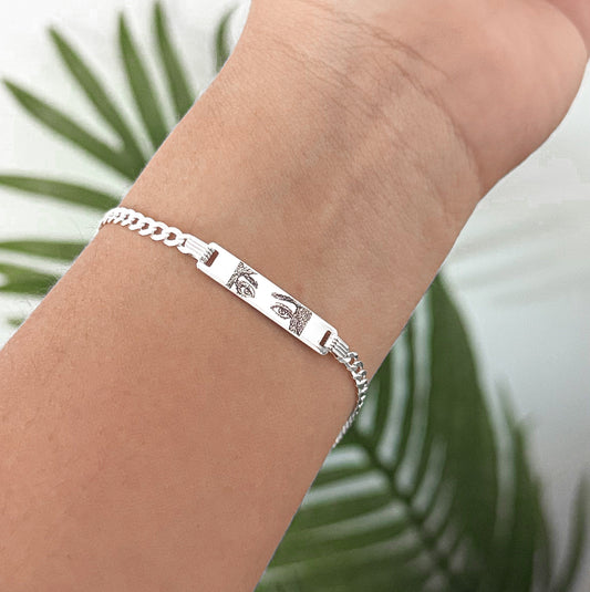 Pulsera Varón Mirada estilo Grumet