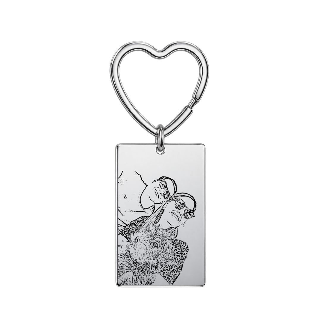 Llavero Corazón Personalizable | Acero Inoxidable