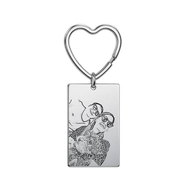 Llavero Corazón Personalizable | Acero Inoxidable