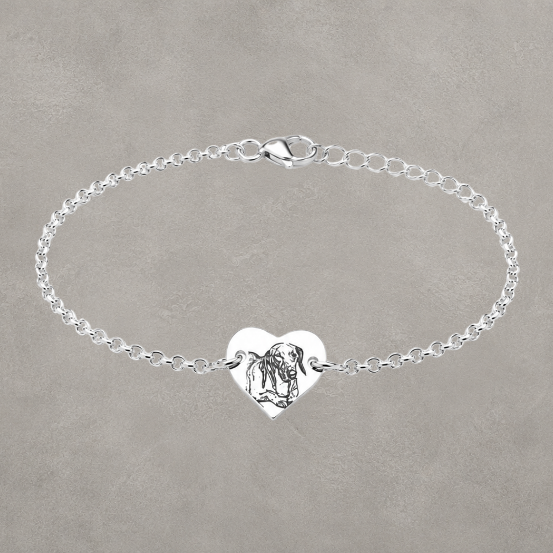 Pulsera Fotograbado Corazón