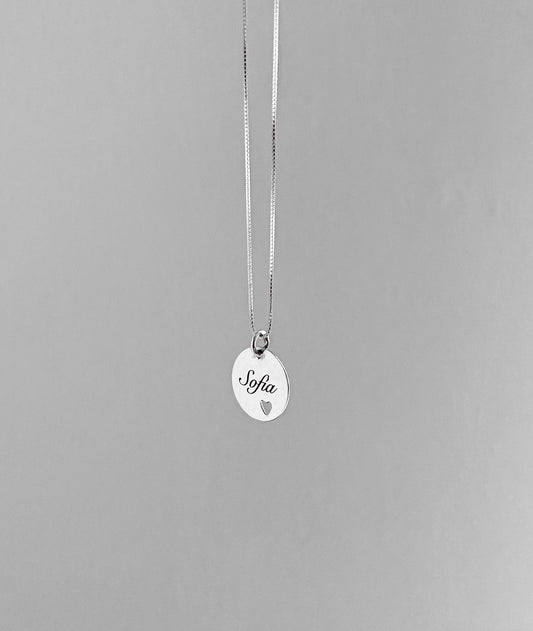 Cadena Personalizada Corazón Calado