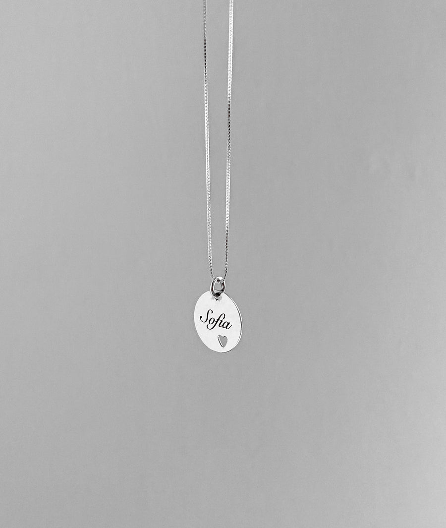 Cadena Personalizada Corazón Calado