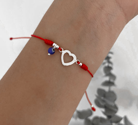 Pulsera Protectora Corazón Ojito turco