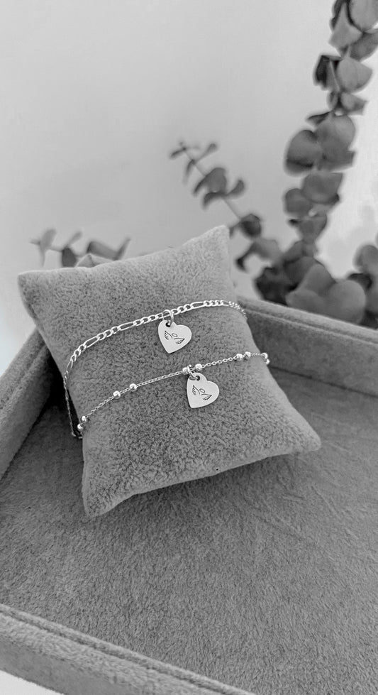 Pack Pulseras Pareja Corazón