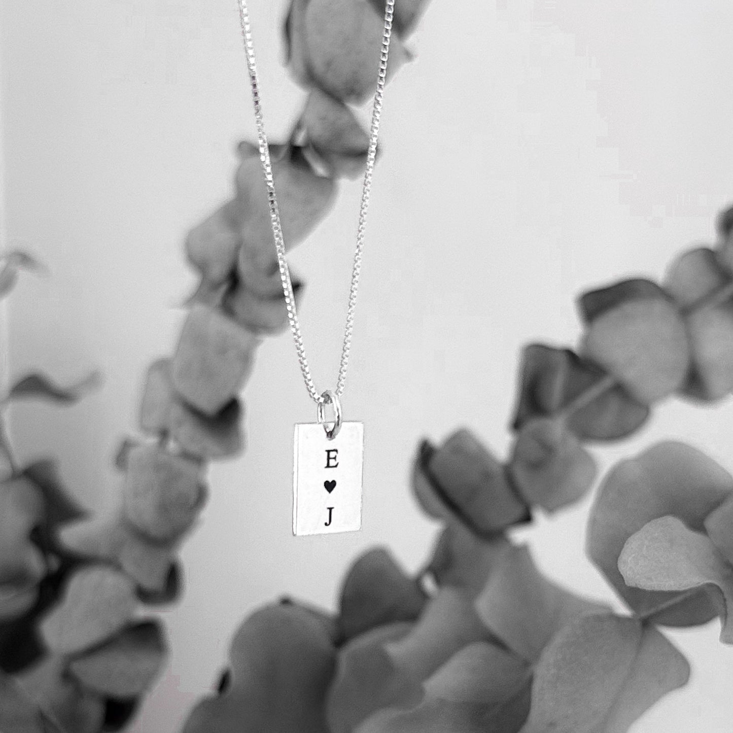 Collar Placa Rectangular Mini
