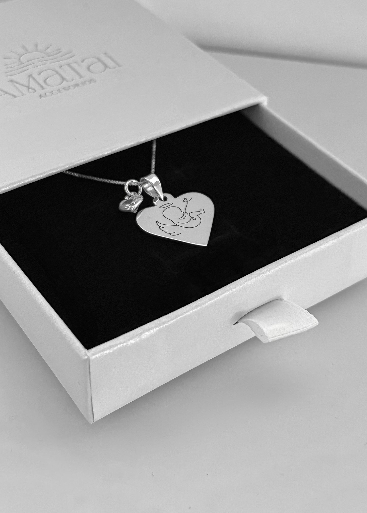 Collar personalizado Bebé Placa Corazón
