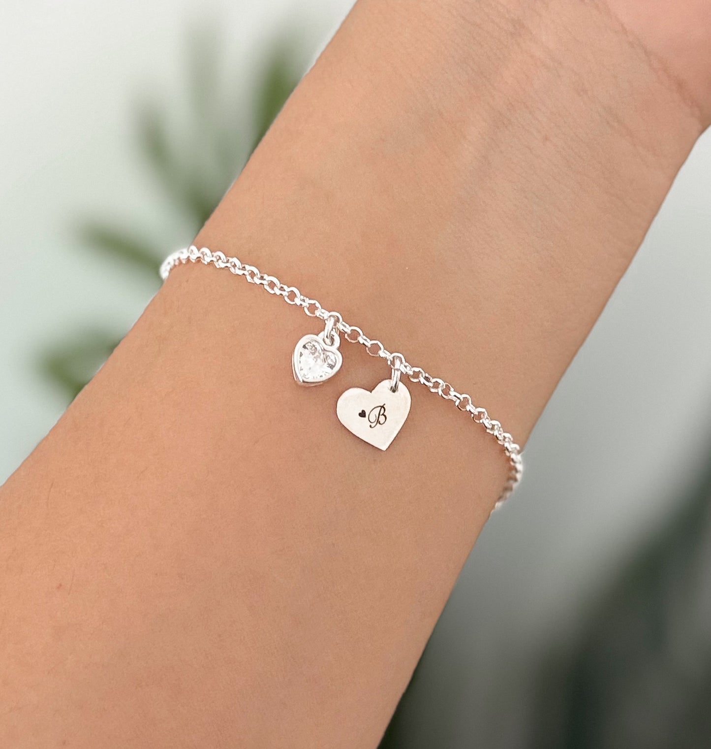 Pulsera Corazón Inicial Personalizado